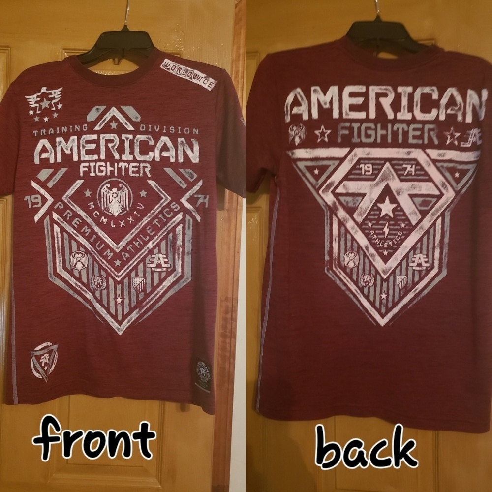 American fighter men's tshirt